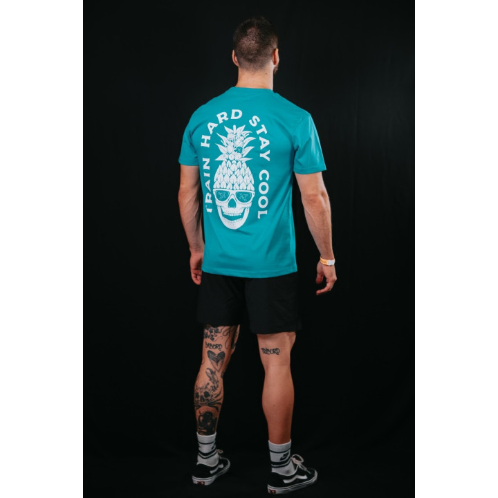 T-Shirt unisexe bleu TRAIN HARD STAY COOL | VERY BAD WOD — Bleu · Taille M