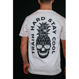 T-Shirt unisexe blanc ivoire TRAIN HARD STAY COOL | VERY BAD WOD — Blanc ivoire · Taille S