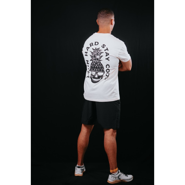 T-Shirt unisexe blanc ivoire TRAIN HARD STAY COOL | VERY BAD WOD — Blanc ivoire · Taille S