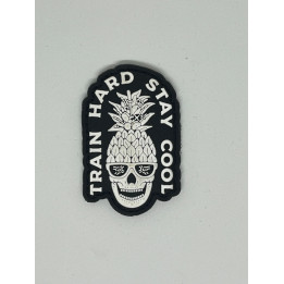 Patch PVC 3D velcro noir TRAIN HARD STAY COOL | VERY BAD WOD — Noir · Taille TU