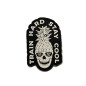 Patch PVC 3D velcro noir TRAIN HARD STAY COOL | VERY BAD WOD — Noir · Taille TU