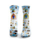 Chaussettes blanches MARIO GYM | HEXXEE SOCKS — Multicolor · Taille M (40-43)
