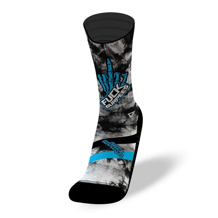 Chaussettes FUCK BURPEES BLEU | LITHE APPAREL — Multicolor · Taille S (35-38)