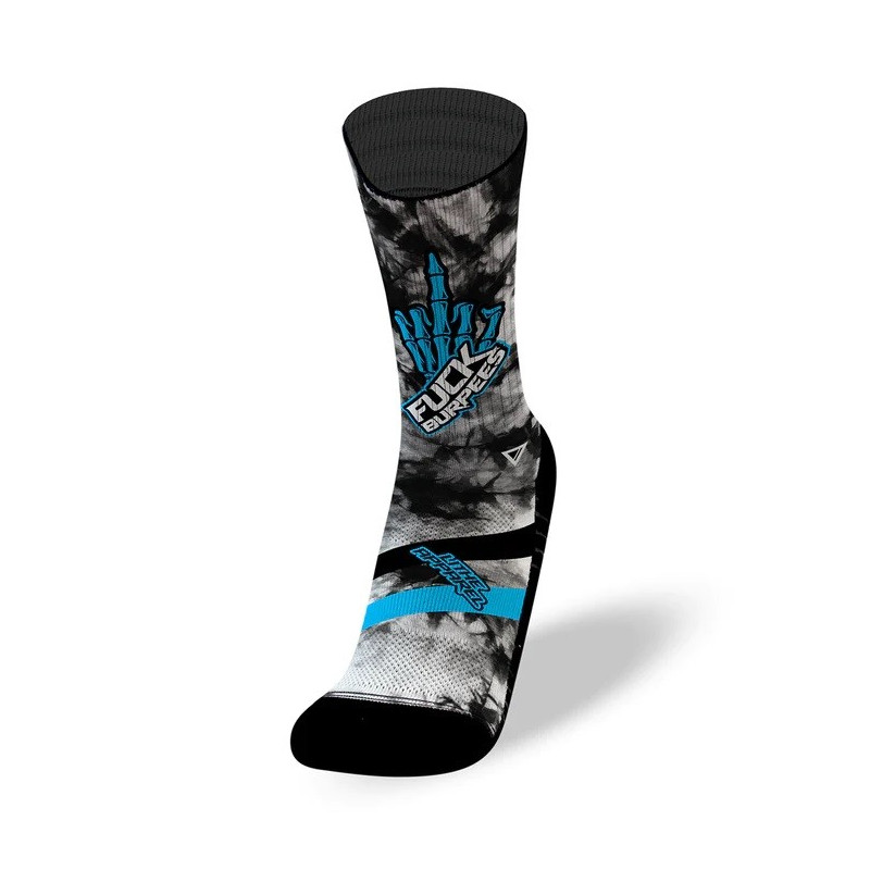 Chaussettes FUCK BURPEES BLEU | LITHE APPAREL — Multicolor · Taille M (39-42)