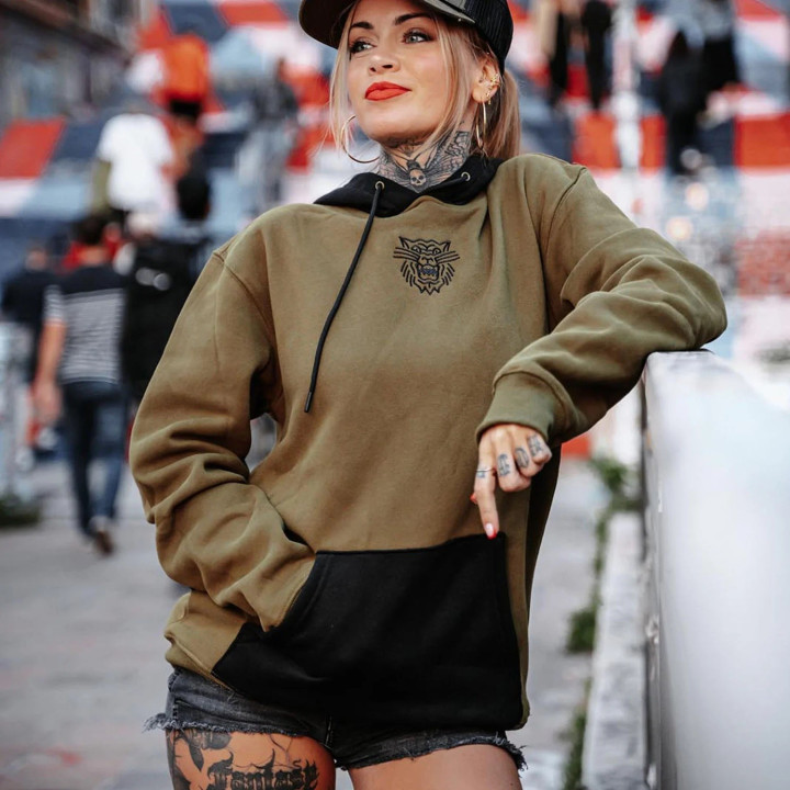 Sweat à capuche vert TIGER ARMY | ROKFIT — Vert · Taille S