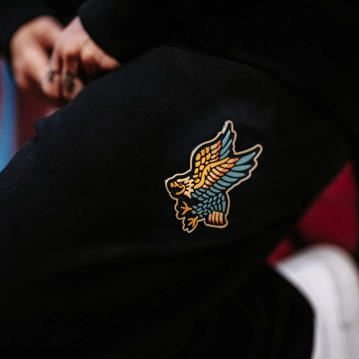 Jogging unisexe noir EAGLE Relaxed Fit Fleece Pant | ROKFIT — Noir · Taille L