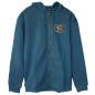 Sweat à capuche zip bleu SUFFER WELL | ROKFIT — Bleu · Taille S