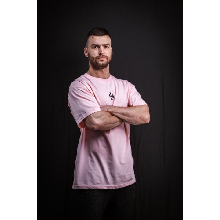 T-Shirt oversize unisexe rose clair HAND OF DESTINY | VERY BAD WOD — Rose · Taille L