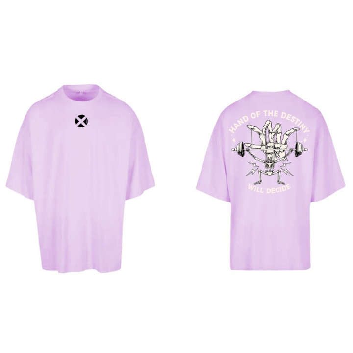 T-Shirt oversize unisexe rose clair HAND OF DESTINY | VERY BAD WOD — Rose · Taille XL