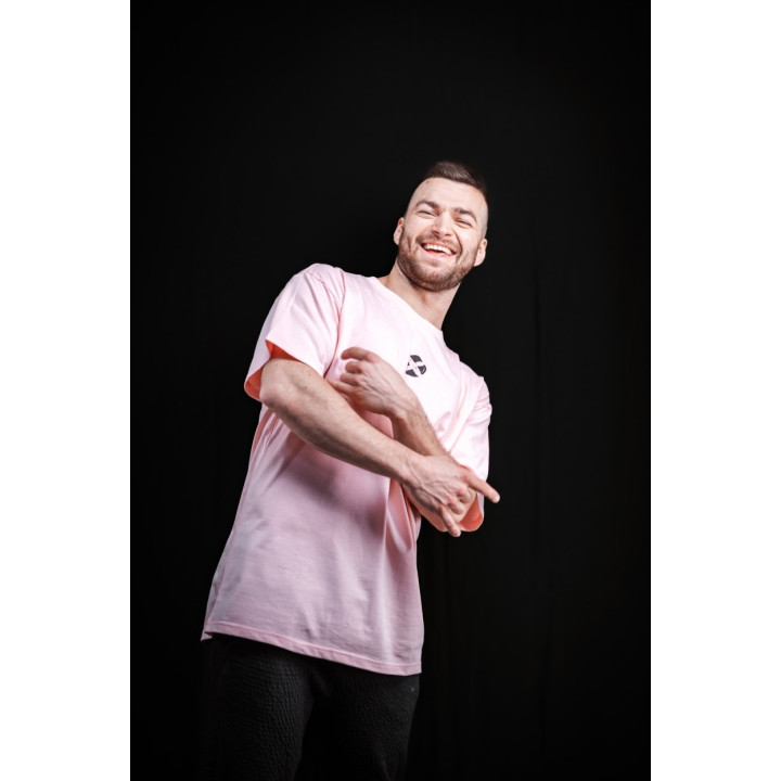 T-Shirt oversize unisexe rose clair FRENCH WOD | VERY BAD WOD — Rose · Taille S