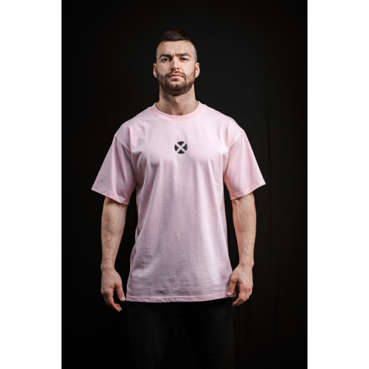 T-Shirt oversize unisexe rose clair FRENCH WOD | VERY BAD WOD — Rose · Taille L