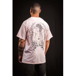 T-Shirt oversize unisexe rose clair STRONG BEAUTY | VERY BAD WOD — Rose · Taille S