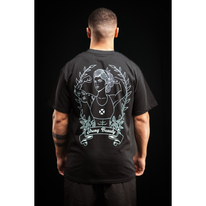 T-Shirt oversize unisexe noir STRONG BEAUTY | VERY BAD WOD — Noir · Taille S