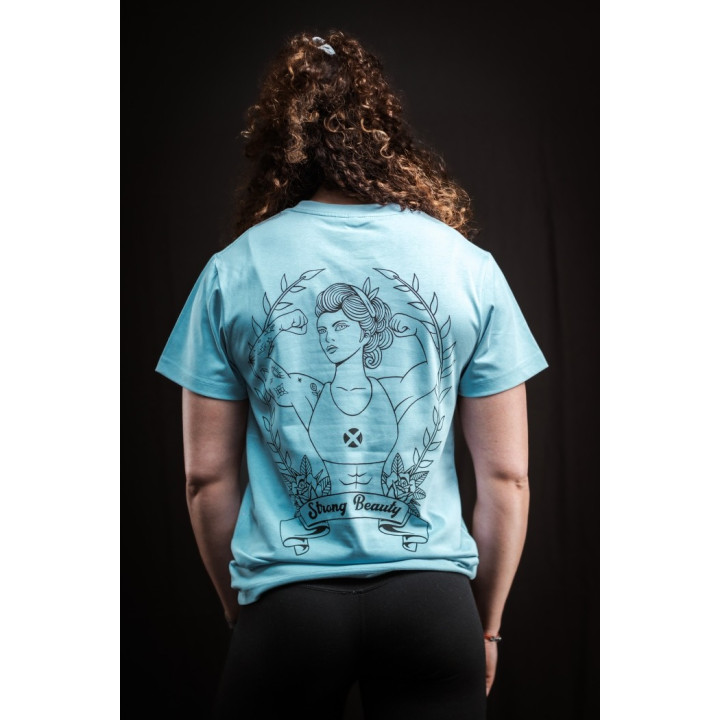 T-Shirt unisexe bleu ciel STRONG BEAUTY | VERY BAD WOD — Bleu · Taille S