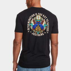 T-Shirt Homme BEETLE KEY Heather Black | JUSTHANG — Noir · Taille S