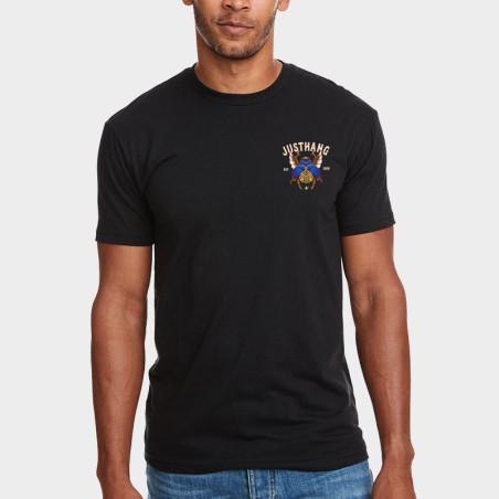 T-Shirt Homme BEETLE KEY Heather Black | JUSTHANG — Noir · Taille XL