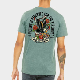 T-Shirt Homme EAGLE SNAKE Vert Clair | JUSTHANG — Vert · Taille M