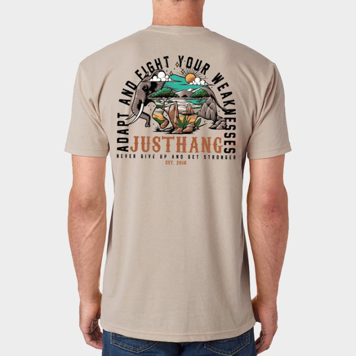 T-Shirt Homme JUMBO Beige Sand | JUSTHANG — Beige · Taille M