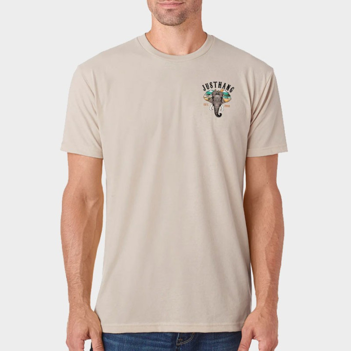 T-Shirt Homme JUMBO Beige Sand | JUSTHANG — Beige · Taille M
