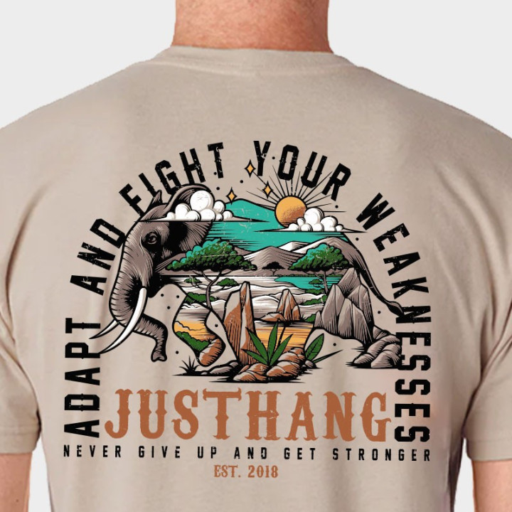 T-Shirt Homme JUMBO Beige Sand | JUSTHANG — Beige · Taille XL