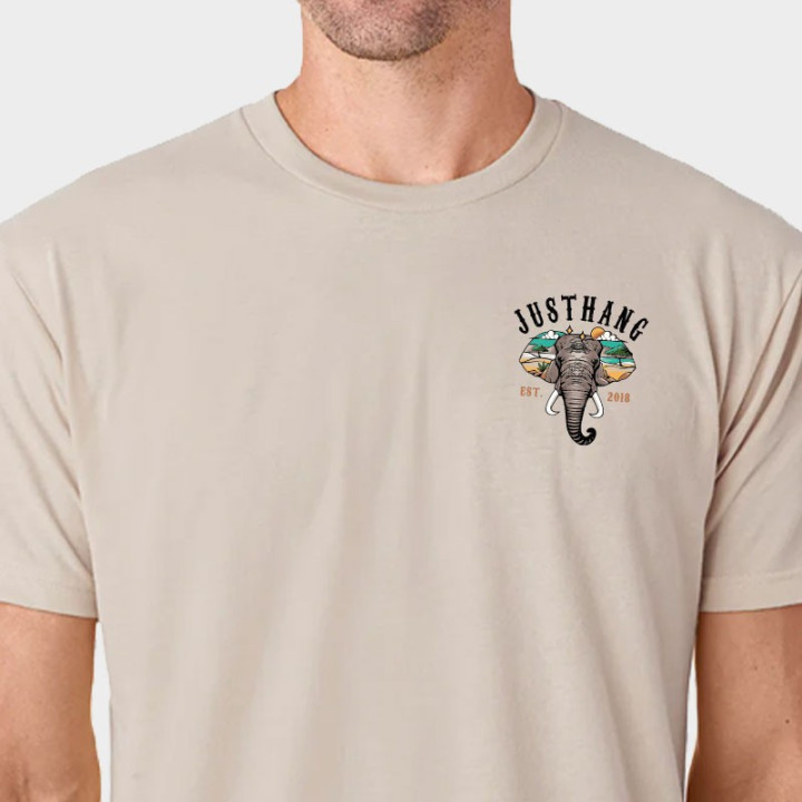 T-Shirt Homme JUMBO Beige Sand | JUSTHANG — Beige · Taille XL