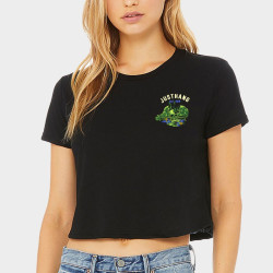 T-shirt femme Crop noir DEATH POTION | JUSTHANG — Noir · Taille XS