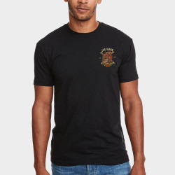 T-Shirt Homme BEAR GETS UP Heather Black | JUSTHANG — Noir · Taille S