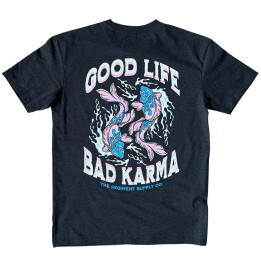 T-Shirt oversize T heavy unisexe noir GOOD LIFE BAD KARMA | BARBELL REGIMENT — Noir · Taille M