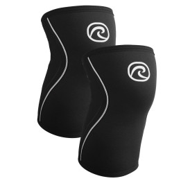 Paire Genouillères Noir 7 mm | REHBAND — Noir · Taille M