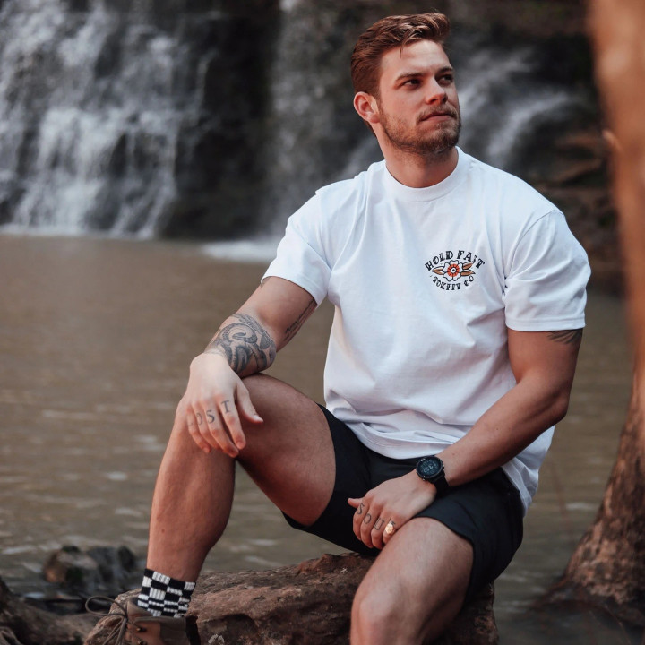 T-Shirt Homme blanc HOLD FAST | ROKFIT — Blanc · Taille S