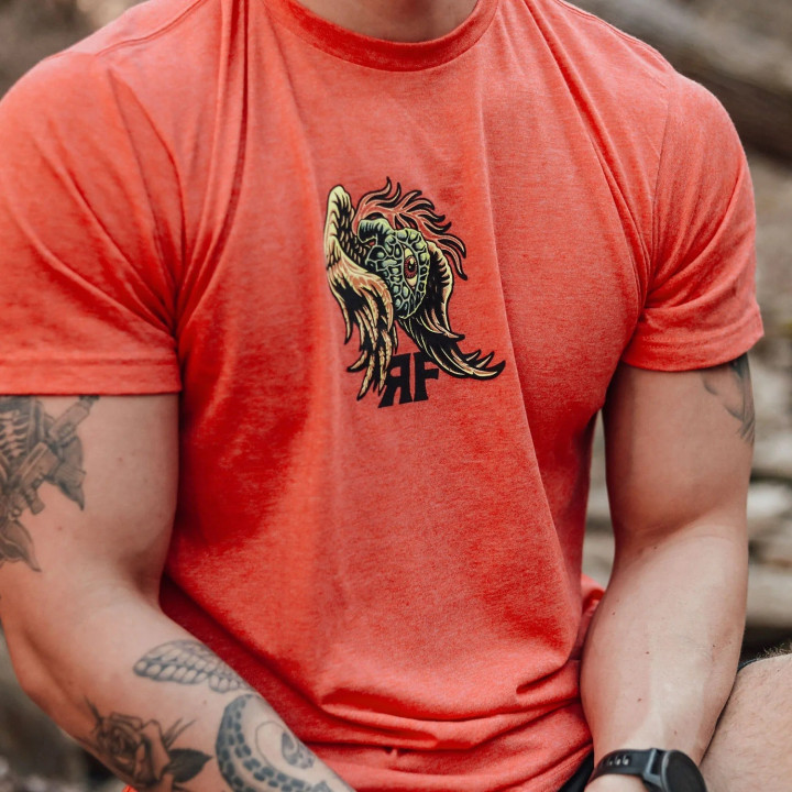 T-Shirt Homme orange STAY FREE | ROKFIT — Orange · Taille S