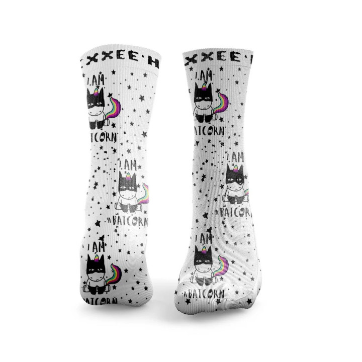 Chaussettes blanches I AM BATCORN | HEXXEE SOCKS — Blanc · Taille M (40-43)