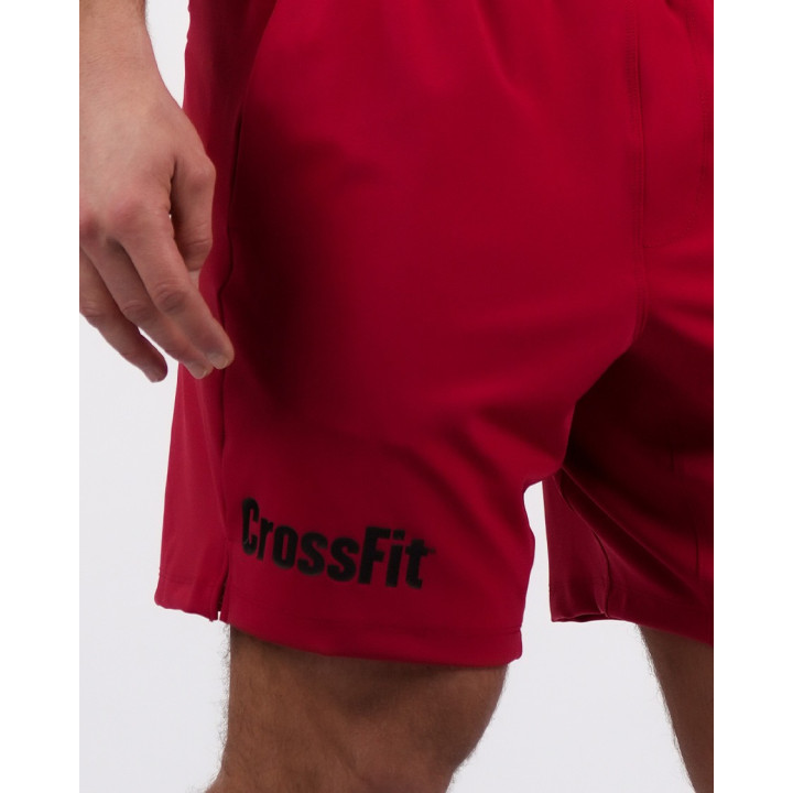 Short Homme CROSSFIT® HUNTER rouge carmine regular 8"| NORTHERN SPIRIT — Rouge · Taille S