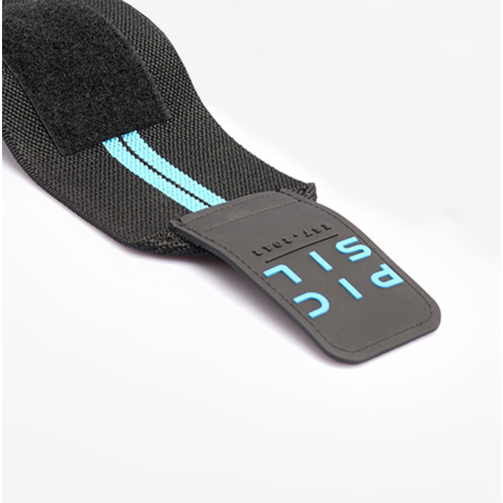 Bandes de Poignets noires bandes turquoises | PICSIL — Turquoise · Taille TU