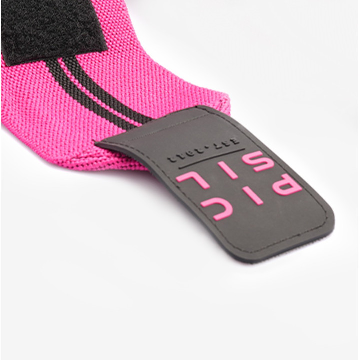 Bandes de Poignets roses bandes noires | PICSIL — Rose · Taille TU