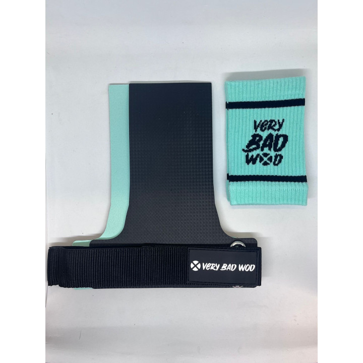 Pack maniques Komodo Kevlar L/XL + Sweatbands vertes VERY BAD WOD