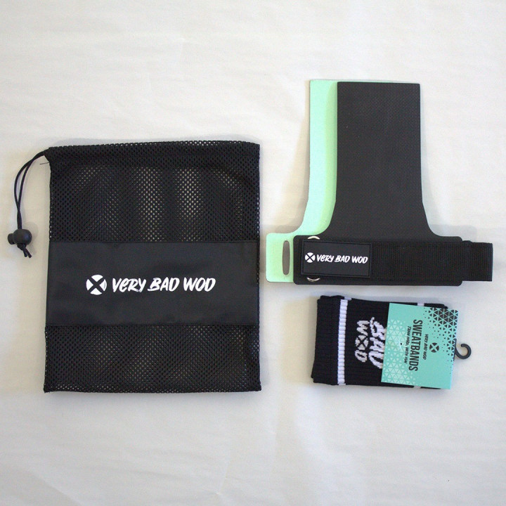 Pack maniques Komodo Kevlar L/XL + Sweatbands noir VERY BAD WOD