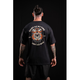 T-Shirt oversize unisexe noir SAINT OF MY TIME | VERY BAD WOD — Noir · Taille L