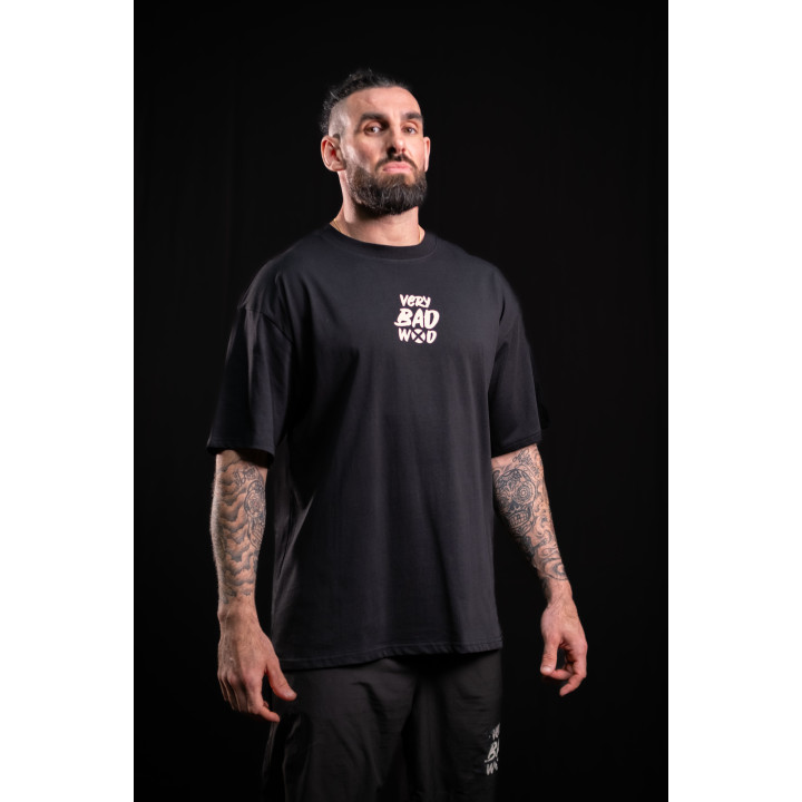 T-Shirt oversize unisexe noir SAINT OF MY TIME | VERY BAD WOD — Noir · Taille L