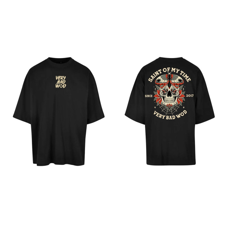 T-Shirt oversize unisexe noir SAINT OF MY TIME | VERY BAD WOD — Noir · Taille L