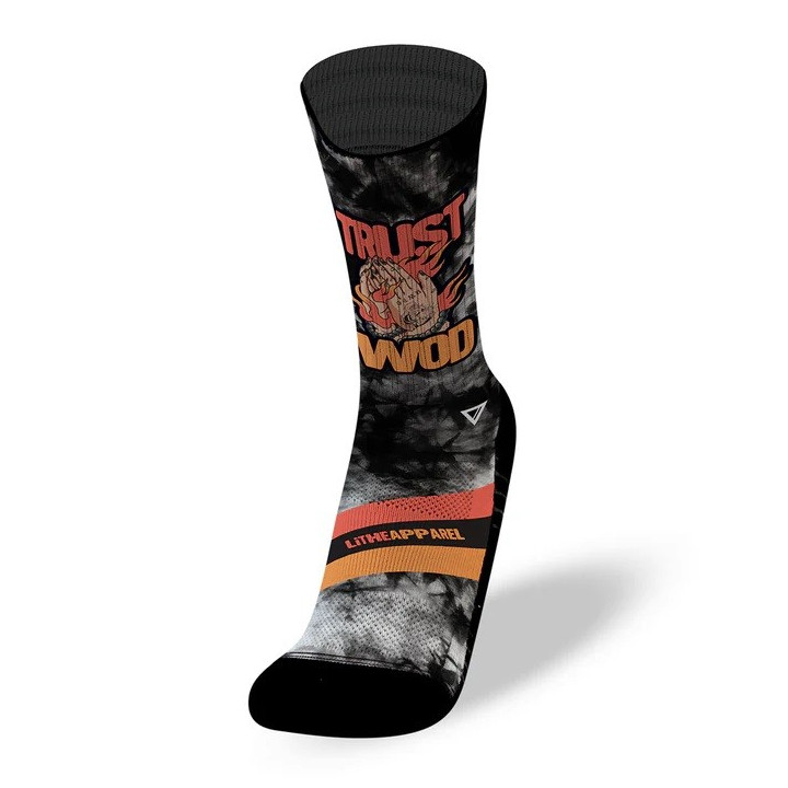 Chaussettes Rx TRUST WOD | LITHE APPAREL — Noir · Taille RX SOCKS S (35 - 38)