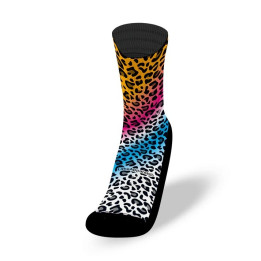 Chaussettes Street multicolores CHEETAH| LITHE APPAREL — Multicolor · Taille STREET SOCKS M (39 - 43)