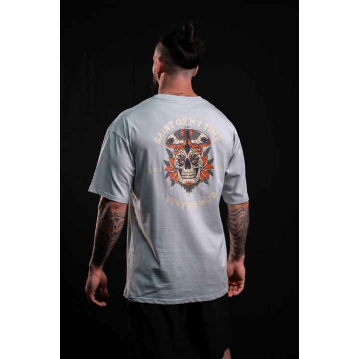 T-Shirt oversize vert de gris SAINT OF MY TIME | VERY BAD WOD — Vert de Gris · Taille L