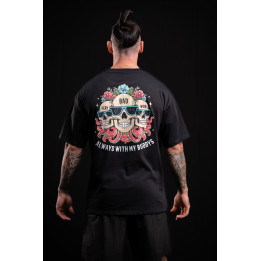 T-Shirt oversize unisexe noir ALWAYS WITH MY BUDDYS | VERY BAD WOD — Noir · Taille L