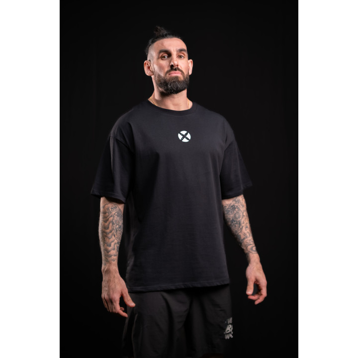 T-Shirt oversize unisexe noir ALWAYS WITH MY BUDDYS | VERY BAD WOD — Noir · Taille L