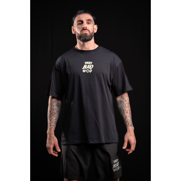 T-Shirt oversize unisexe noir WAKE UP BEFORE TIME CAP | VERY BAD WOD — Noir · Taille L