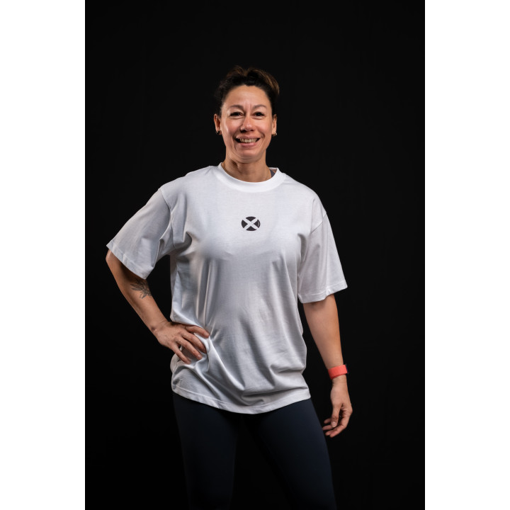 T-Shirt oversize unisexe blanc ALWAYS WITH MY BUDDYS | VERY BAD WOD — Blanc · Taille L