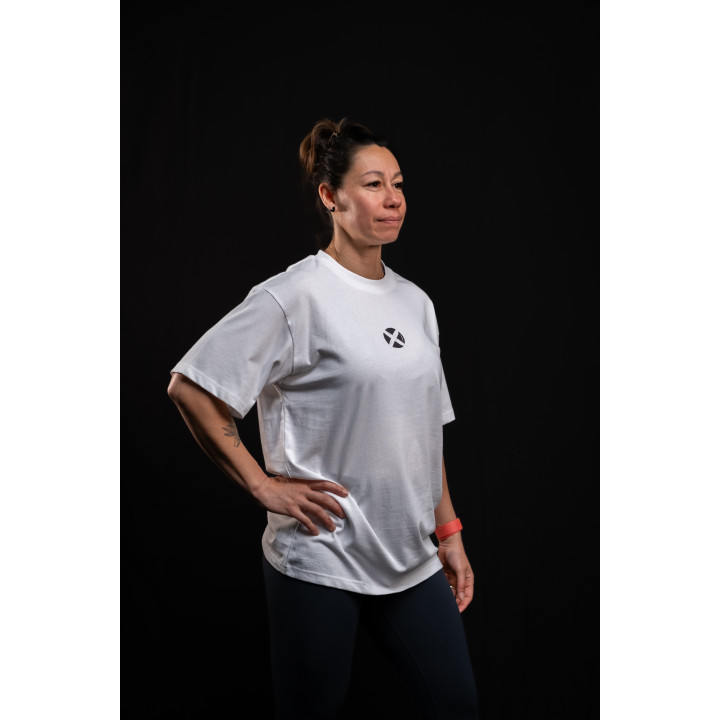 T-Shirt oversize unisexe blanc ALWAYS WITH MY BUDDYS | VERY BAD WOD — Blanc · Taille XL