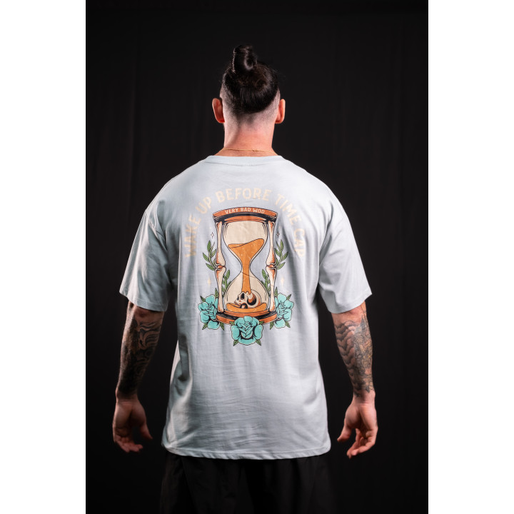 T-Shirt oversize vert de gris WAKE UP BEFORE TIME CAP | VERY BAD WOD — Vert de Gris · Taille L