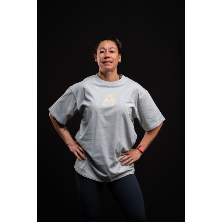 T-Shirt oversize vert de gris WAKE UP BEFORE TIME CAP | VERY BAD WOD — Vert de Gris · Taille L